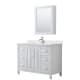 A thumbnail of the Wyndham Collection WCV252548S-QTZ-UNSMED White / Giotto Quartz Top / Polished Chrome Hardware