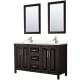A thumbnail of the Wyndham Collection WCV252560D-VCA-M24 Dark Espresso / Carrara Cultured Marble Top / Polished Chrome Hardware