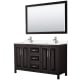 A thumbnail of the Wyndham Collection WCV252560D-VCA-M58 Dark Espresso / Carrara Cultured Marble Top / Polished Chrome Hardware