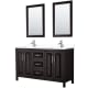 A thumbnail of the Wyndham Collection WCV252560D-VCA-M24 Dark Espresso / White Cultured Marble Top / Polished Chrome Hardware