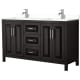 A thumbnail of the Wyndham Collection WCV252560D-VCA-MXX Dark Espresso / White Cultured Marble Top / Polished Chrome Hardware