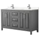 A thumbnail of the Wyndham Collection WCV252560D-VCA-MXX Dark Gray / Carrara Cultured Marble Top / Polished Chrome Hardware