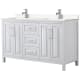 A thumbnail of the Wyndham Collection WCV252560D-VCA-MXX White / Carrara Cultured Marble Top / Polished Chrome Hardware