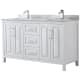 A thumbnail of the Wyndham Collection WCV252560DUNSMXX White / White Carrara Marble Top / Polished Chrome Hardware