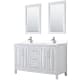 A thumbnail of the Wyndham Collection WCV252560D-VCA-M24 White / White Cultured Marble Top / Polished Chrome Hardware