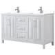 A thumbnail of the Wyndham Collection WCV252560D-VCA-MXX White / White Cultured Marble Top / Polished Chrome Hardware