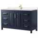 A thumbnail of the Wyndham Collection WCV252560S-VCA-MXX Dark Blue / Carrara Cultured Marble Top / Brushed Gold Hardware