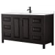 A thumbnail of the Wyndham Collection WCV252560S-VCA-MXX Dark Espresso / White Cultured Marble Top / Matte Black Hardware