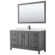 A thumbnail of the Wyndham Collection WCV252560S-QTZ-UNSM58 Dark Gray / Giotto Quartz Top / Matte Black Hardware