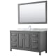 A thumbnail of the Wyndham Collection WCV252560SUNSM58 Dark Gray / White Carrara Marble Top / Polished Chrome Hardware