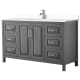 A thumbnail of the Wyndham Collection WCV252560S-VCA-MXX Dark Gray / White Cultured Marble Top / Polished Chrome Hardware