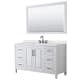 A thumbnail of the Wyndham Collection WCV252560S-QTZ-US3M58 White / Giotto Quartz Top / Matte Black Hardware