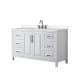 A thumbnail of the Wyndham Collection WCV252560S-QTZ-US3MXX White / White Quartz Top / Matte Black Hardware