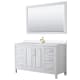 A thumbnail of the Wyndham Collection WCV252560S-QTZ-UNSM58 White / White Quartz Top / Brushed Gold Hardware