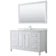 A thumbnail of the Wyndham Collection WCV252560SUNSM58 White / White Carrara Marble Top / Polished Chrome Hardware