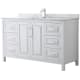 A thumbnail of the Wyndham Collection WCV252560SUNSMXX White / White Carrara Marble Top / Polished Chrome Hardware