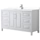 A thumbnail of the Wyndham Collection WCV252560S-VCA-MXX White / White Cultured Marble Top / Polished Chrome Hardware