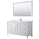 A thumbnail of the Wyndham Collection WCV252560S-QTZ-UNSM58 White / White Quartz Top / Polished Chrome Hardware