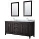 A thumbnail of the Wyndham Collection WCV252572DUNSM24 Dark Espresso / White Carrara Marble Top / Polished Chrome Hardware