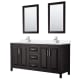 A thumbnail of the Wyndham Collection WCV252572D-QTZ-UNSM24 Dark Espresso / White Quartz Top / Polished Chrome Hardware