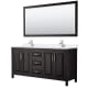 A thumbnail of the Wyndham Collection WCV252572D-QTZ-UNSM70 Dark Espresso / White Quartz Top / Polished Chrome Hardware