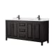 A thumbnail of the Wyndham Collection WCV252572D-QTZ-UNSMXX Dark Espresso / Giotto Quartz Top / Matte Black Hardware