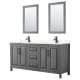 A thumbnail of the Wyndham Collection WCV252572D-VCA-M24 Dark Gray / Carrara Cultured Marble Top / Matte Black Hardware