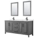 A thumbnail of the Wyndham Collection WCV252572D-QTZ-UNSM24 Dark Gray / White Quartz Top / Matte Black Hardware