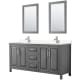 A thumbnail of the Wyndham Collection WCV252572D-VCA-M24 Dark Gray / Carrara Cultured Marble Top / Polished Chrome Hardware