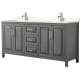 A thumbnail of the Wyndham Collection WCV252572D-VCA-MXX Dark Gray / Carrara Cultured Marble Top / Polished Chrome Hardware