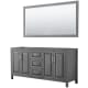 A thumbnail of the Wyndham Collection WCV252572DCXSXXM70 Dark Gray / Polished Chrome Hardware