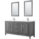 A thumbnail of the Wyndham Collection WCV252572D-VCA-M24 Dark Gray / White Cultured Marble Top / Polished Chrome Hardware