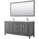 A thumbnail of the Wyndham Collection WCV252572D-VCA-M70 Dark Gray / White Cultured Marble Top / Polished Chrome Hardware