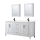 A thumbnail of the Wyndham Collection WCV252572D-VCA-MED White / Carrara Cultured Marble Top / Matte Black Hardware