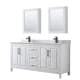 A thumbnail of the Wyndham Collection WCV252572DUNSMED White / White Carrara Marble Top / Matte Black Hardware