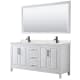 A thumbnail of the Wyndham Collection WCV252572D-QTZ-UNSM70 White / Giotto Quartz Top / Matte Black Hardware