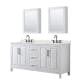 A thumbnail of the Wyndham Collection WCV252572D-QTZ-US3MED White / Giotto Quartz Top / Matte Black Hardware