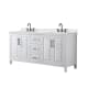 A thumbnail of the Wyndham Collection WCV252572D-QTZ-US3MXX White / Giotto Quartz Top / Matte Black Hardware