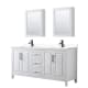 A thumbnail of the Wyndham Collection WCV252572D-VCA-MED White / White Cultured Marble Top / Matte Black Hardware