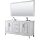 A thumbnail of the Wyndham Collection WCV252572D-QTZ-US3M70 White / White Quartz Top / Matte Black Hardware