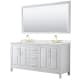 A thumbnail of the Wyndham Collection WCV252572D-QTZ-US3M70 White / Giotto Quartz Top / Brushed Gold Hardware