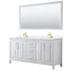 A thumbnail of the Wyndham Collection WCV252572D-QTZ-UNSM70 White / White Quartz Top / Brushed Gold Hardware