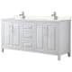 A thumbnail of the Wyndham Collection WCV252572D-VCA-MXX White / Carrara Cultured Marble Top / Polished Chrome Hardware