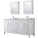 A thumbnail of the Wyndham Collection WCV252572DUNSMED White / White Carrara Marble Top / Polished Chrome Hardware