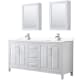 A thumbnail of the Wyndham Collection WCV252572D-VCA-MED White / White Cultured Marble Top / Polished Chrome Hardware