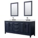 A thumbnail of the Wyndham Collection WCV252580D-QTZ-US3M24 Dark Blue / Giotto Quartz Top / Matte Black Hardware