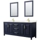 A thumbnail of the Wyndham Collection WCV252580D-VCA-M24 Dark Blue / Carrara Cultured Marble Top / Brushed Gold Hardware