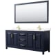 A thumbnail of the Wyndham Collection WCV252580D-VCA-M70 Dark Blue / Carrara Cultured Marble Top / Brushed Gold Hardware