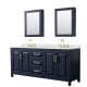 A thumbnail of the Wyndham Collection WCV252580D-QTZ-US3MED Dark Blue / Giotto Quartz Top / Brushed Gold Hardware