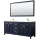 A thumbnail of the Wyndham Collection WCV252580D-VCA-M70 Dark Blue / White Cultured Marble Top / Brushed Gold Hardware